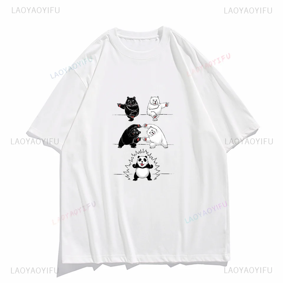 Ako sú syntetizované panda vtipné grafické grafické tričká mužov oblečenie žien topy Príležitostné kawaii harajuku unisex tričko unisex