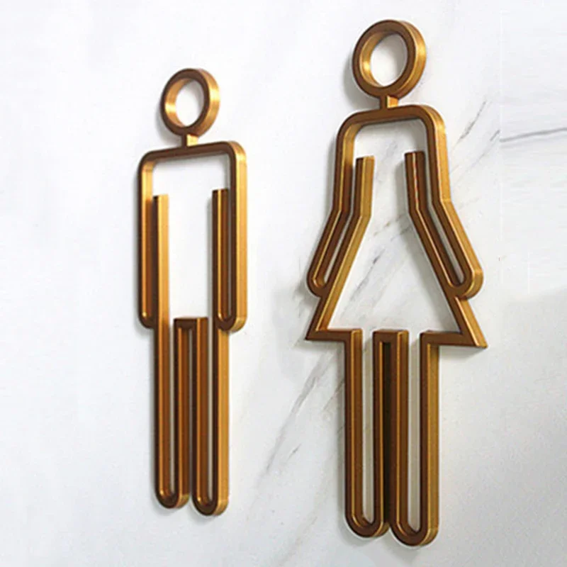 Akrylové toalety symbol adhézne podskupené kúpeľňové toaletné dverové znamenie Self-ústí WC dverí znamenie pre hotelovú kanceláriu Domáce reštaurácie obchodné centrum