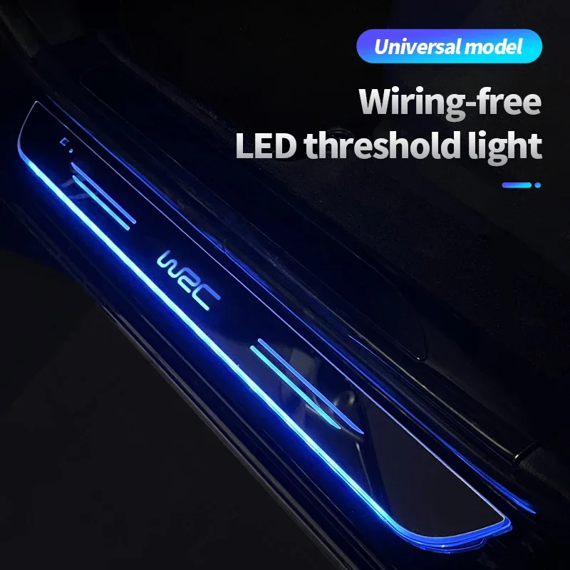 Akrylové USB Power Moving LED LED uvítací pedál Pedál Pedály Pedál Pedály Dvere Pathway Light pre Subaru WRC WRX Automatické príslušenstvo