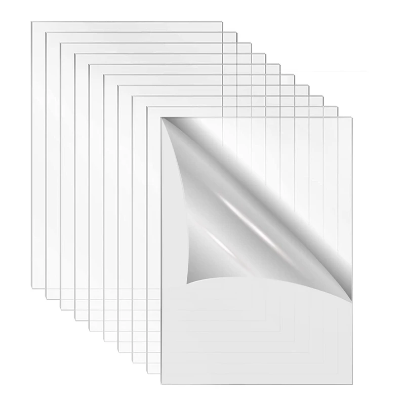 Akrylový list číry odliatok pre plexisklu 4 palce x 6 palcov 0,08 palca hrubý (2 mm) pre výmenu snímok, DIY Display, Craft