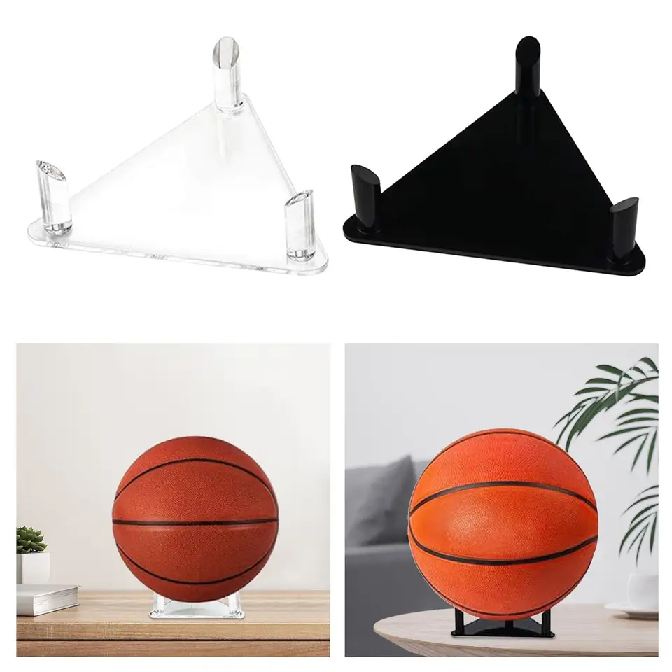 Akrylový loptičkový stojan držiak na stolné futbalové stánok pre memorabilia športovú loptu