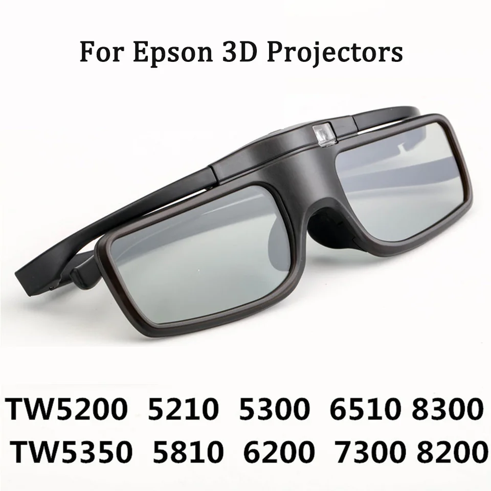 Aktívne okuliare o uzávierke 3D pre Epson TW5700/5400/5600/930 pre spoločnosť Sony, Samsung 3D TV Nabíjateľná RF projektor kompatibilný s Bluetoothom