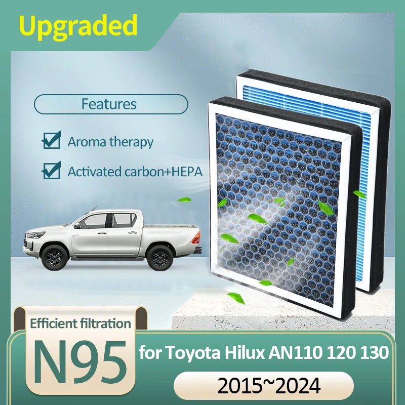 Aktívny vzduchový vzduchový filter pre Toyota Hilux AN110 AN120 AN130 MK8 TRANKMASTERS OX 2015 ~ 2024 2021 2022 2023