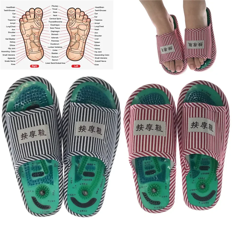 Akupunktúrna masáž nôh masáže Zdravie topánky shiatsu magnetické sandále akupunktúra zdravé nohy starostlivosť Maságové magnetické topánky Žil