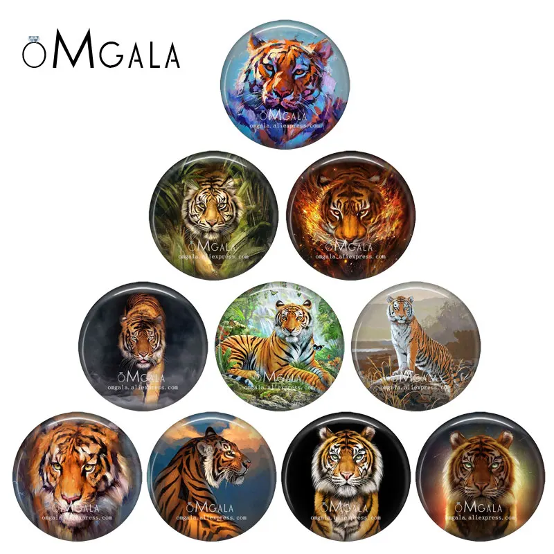 Akvarely Tiger Art obrazy 10 mm/12 mm/14 mm/18 mm/20 mm/25 mm/30 mm okrúhle fotorák