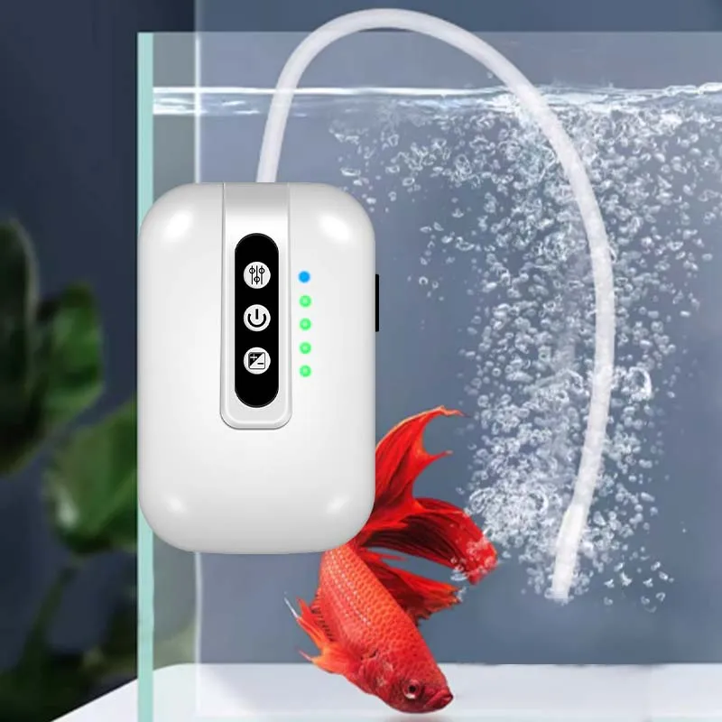 Akvárium Fish Tank kyslíková čerpadlo vonkajšie prenosné nabíjateľné akvárium kyslíková pump