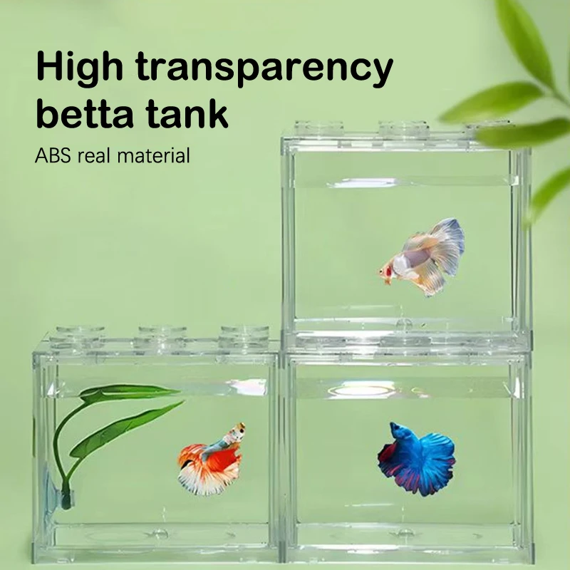 Akvárium Mini Fish Tank Reptile Pet LED LED LIGHT LIGHT STACKABLADABLE AKVARION Krajina morské riasy pre dekoráciu domácej kancelárie