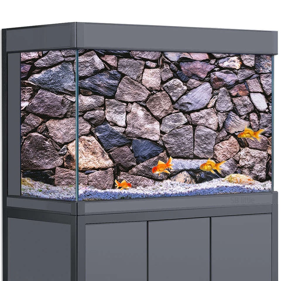 Akvárium na pozadí nálepka Kamenné skalné steny mramorované HD tlač Tapeta tapety rybie tank Reptile Habitat dekorácie PVC