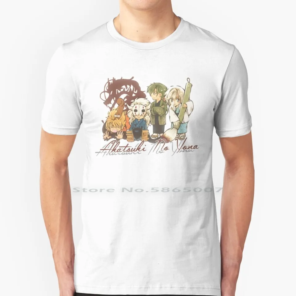 Akékoľvek 100% bavlnené tričko akékoľvek anime manga akatsuki no yona tričko s krátkym rukávom s dlhým rukávom