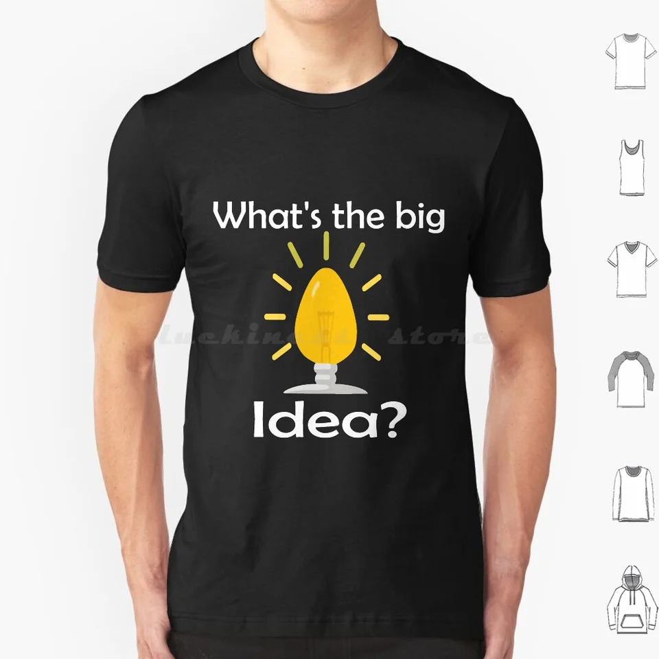 Aký je veľký nápad? Tričká bavlnená muži Dámske DIY tlačia