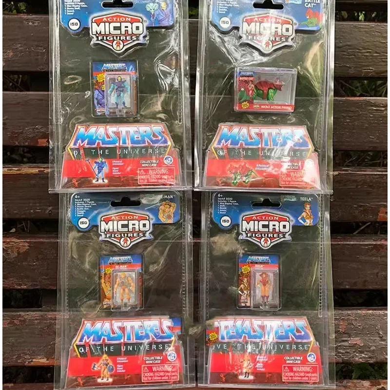Akčné mikroúle miniatúrne animácie karikatúry Hemanes a Masterses of the Universees Vintage Collectible Models hračky hračky