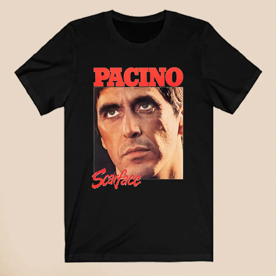 Al Pacino Scarface Tony Montana Pánske čierne tričko S-5XL