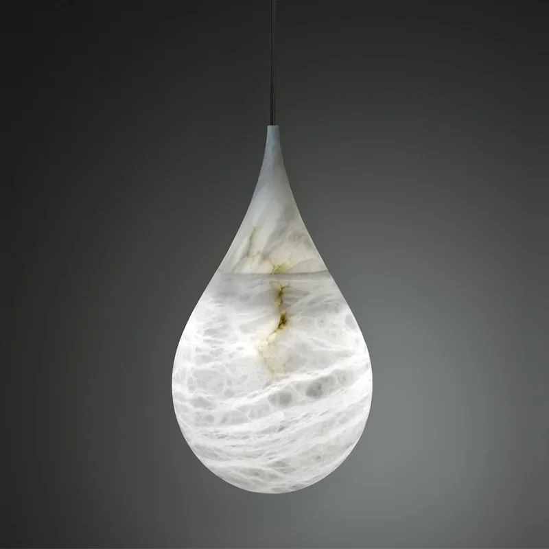 Alabaster luster vedený malými závesnými svetlami vhodné pre obývaciu izbu kúpeľňa zrkadla nočná atmosféra Mesačný svit lustre