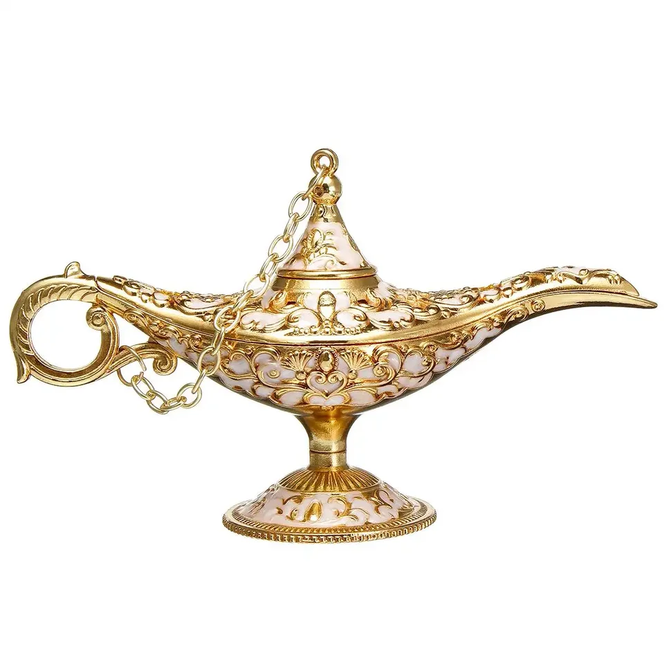 Aladdin lampa Tradičné vypustenie rozprávky Tale Magic Aladdin Prial lampa čajový hrniec retro retro