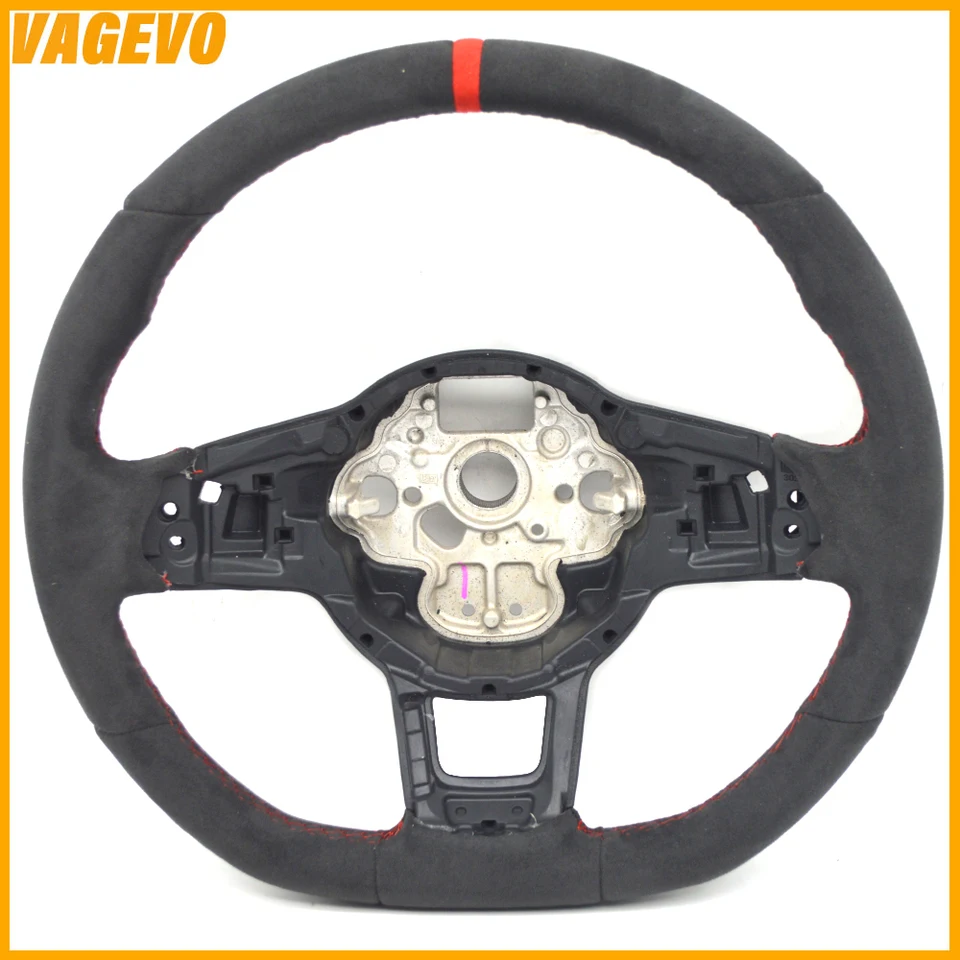 Alcantara volant vhodný pre VW Golf 7 Mk7 R GTi GTD GTD Passat B8 Tiguan MK2 Jetta s radiacimi lopatkami, príslušenstvom automobilov