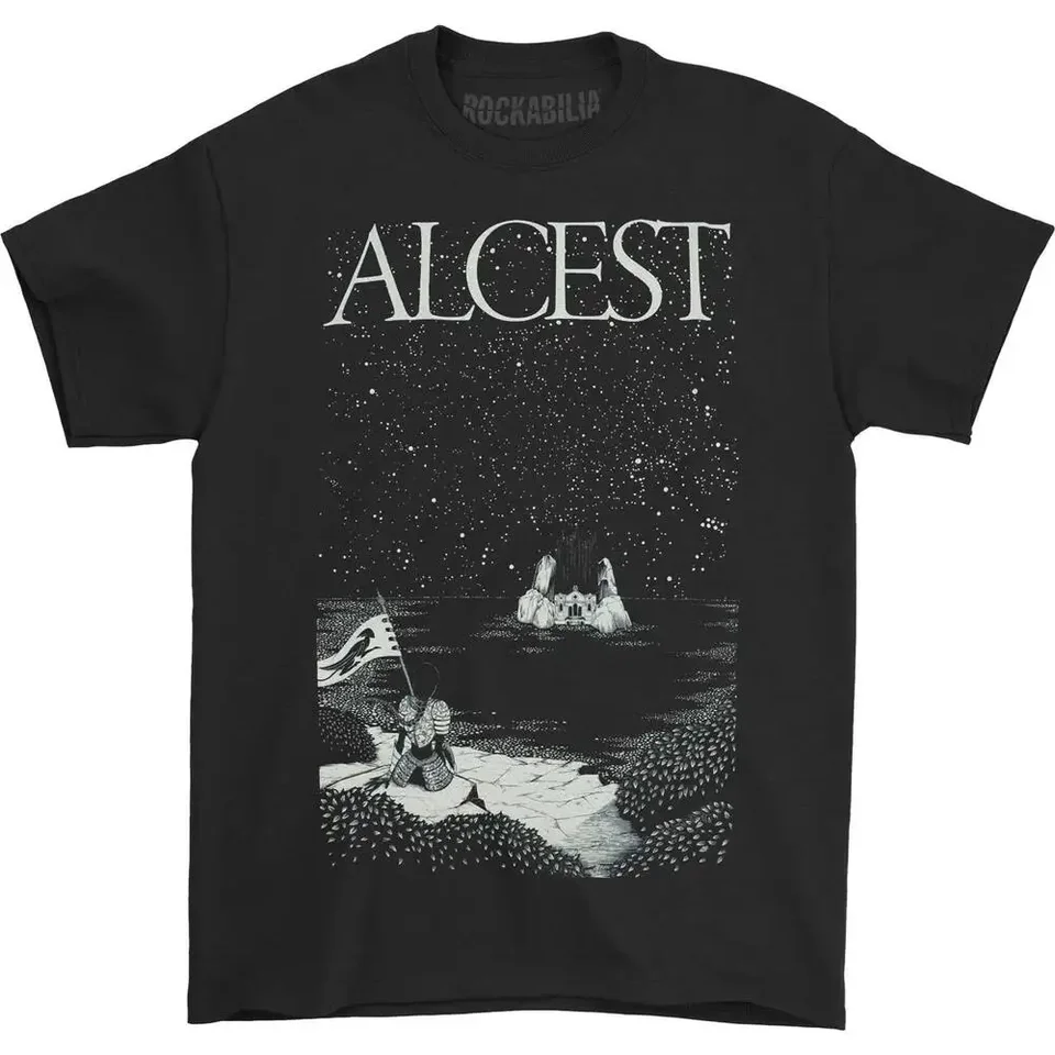 Alcest Pánsky ostrov tričko Tričko malé čierne vysokokvalitné 100%bavlnené rukávy