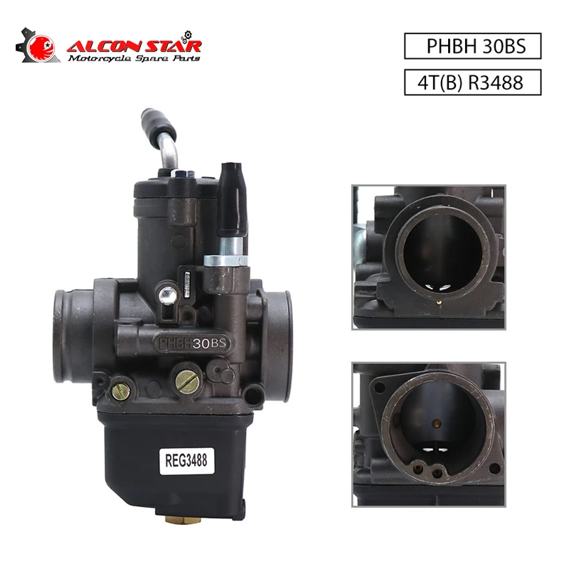 Alconstar 30mm Dellorto Carburetor PHBH 30BS 4T (b) R3488 pre motorové mini bicykel moped vreckový bicykel Carburetor Racing Carb