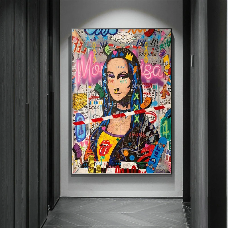 Alec Monopoly graffiti nástenné umenie Peniaze maľby na nástenných umeleckých plagátoch a tlačenie sveta je vaše obrázky moderného umenia
