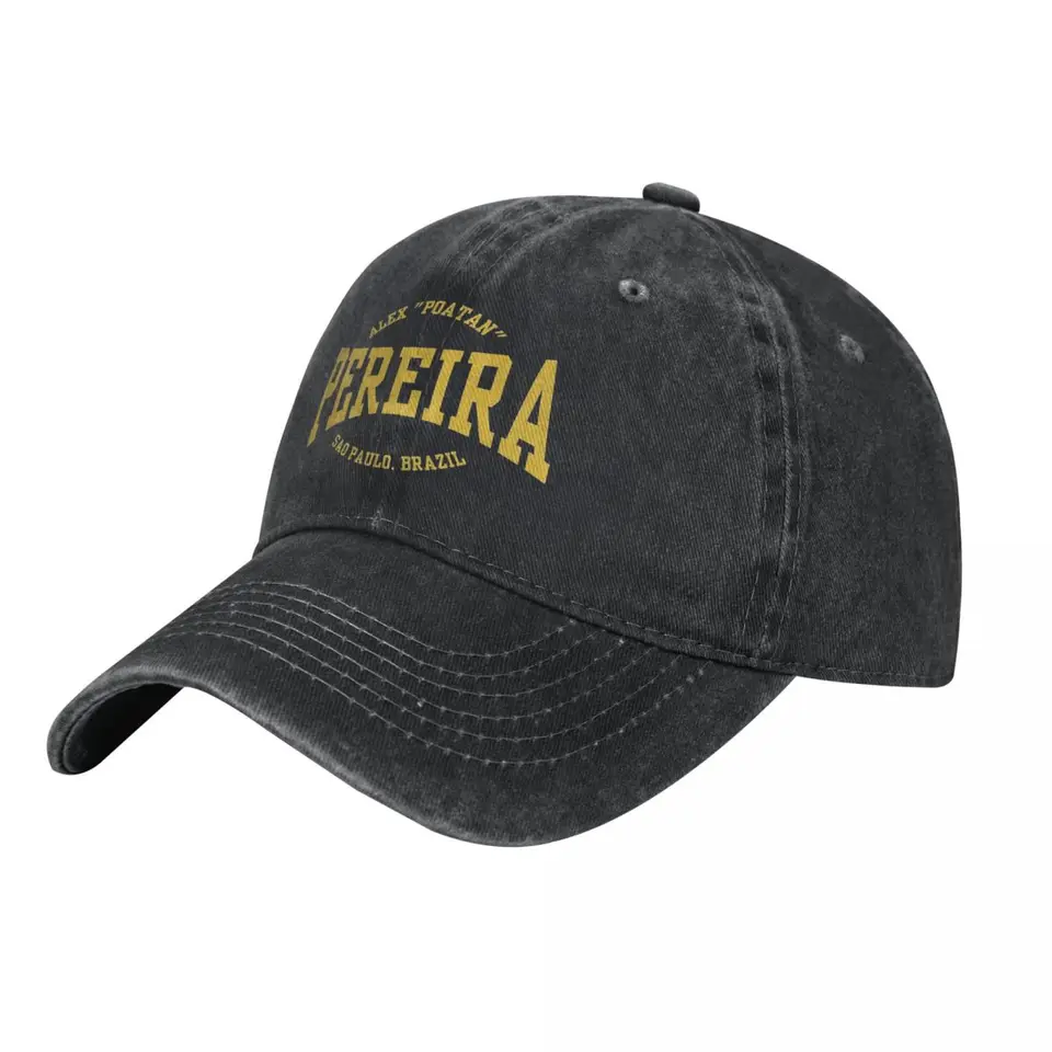 Alex Pereira Poatan Gold Baseball Cap Vintage Y2K Trendy unisex dospievajúcich hip hopové klobúky dizajn vonkajšie športové baseballové čiapky narodeniny