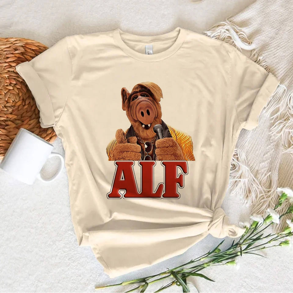 Alf mimozemšťan Tieňanie Dámske grafické top female female 2000s Streetwear oblečenie