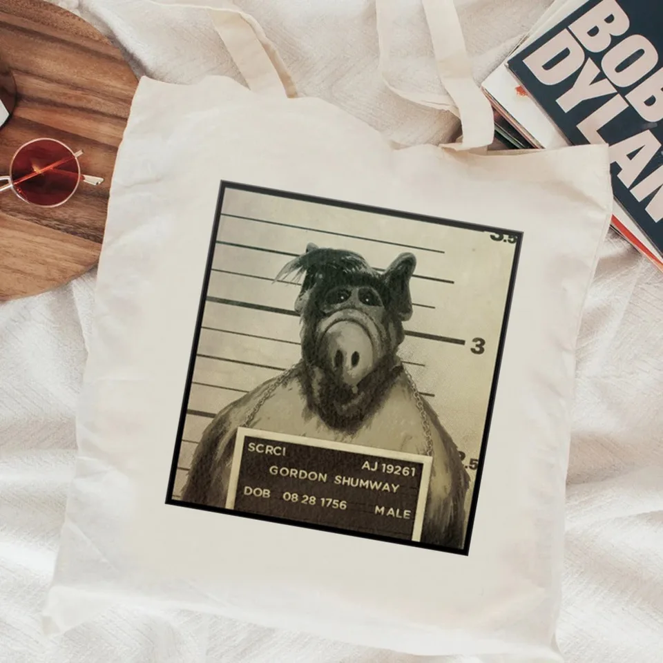 ALF nákupné tašky plátno Bolso recyklovanie tašky opakovane použiteľné Bolsa Grocery Bag Sac Cabas Bolsas ecologicas sak tissu tissu