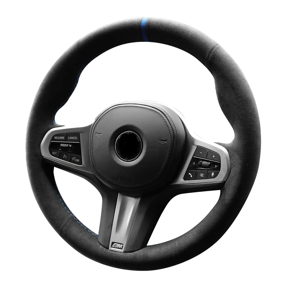 Alfanxi ručný steh alcantara volant Cover pre BMW G20 G21 F40 F44 G22 G26 G30 G31 G32 G11-16 G01 G02 G05 G06 G07 G29