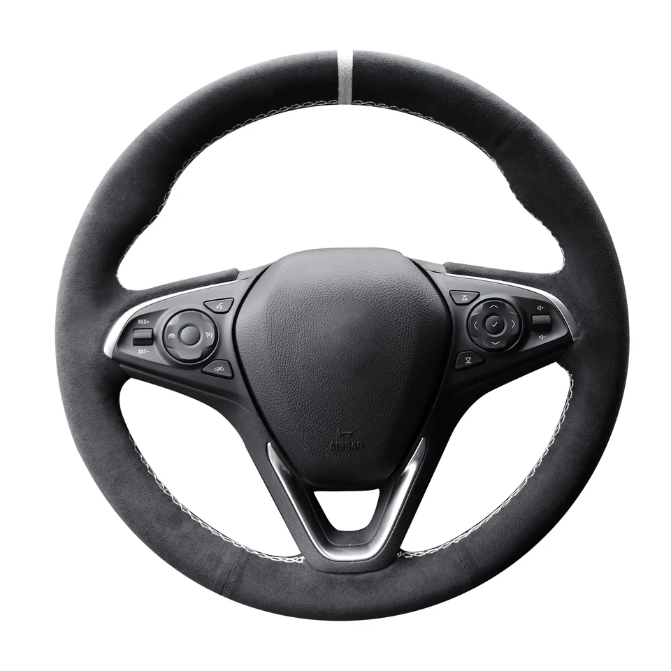 Alfanxi ručný steh Alcantara volant kryt kompatibilný s Buick Envision Premium I Envision Premium II