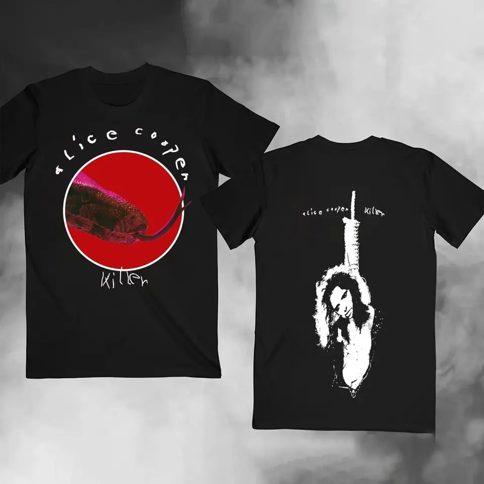 Alice Cooper Killer 2 Side For Fan Black All Stife T košeľa Ah1244