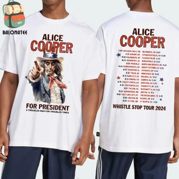 Alice Cooper pre prezident Whistle Stop Tour 2024 Tričko