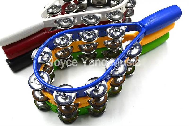 Alice Racket Tvar tamburínu perkusie Handbell Ring Tambourine Doprava zdarma