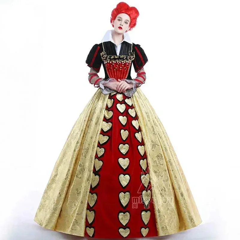 Alice v ríši divov Cosplay kostým Red Queen Cosplay šaty Halloween Carnival Party Fancy Suit oblečenie