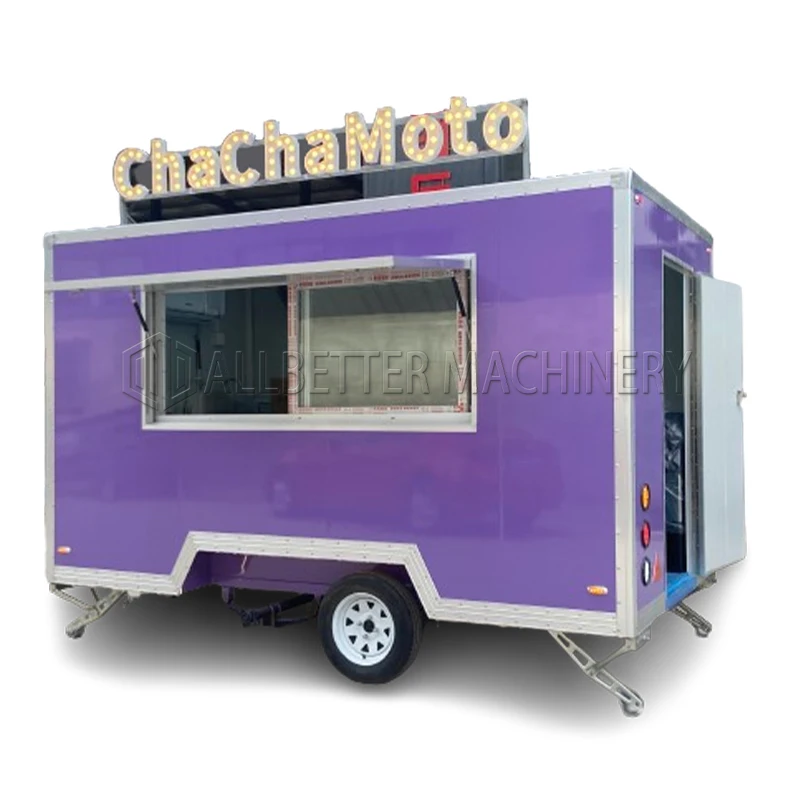 AllBetter Australia Standard Street Fast Food Trailer Mobile Food Cart Cart Cart Sfright Food Trag Trailer s kuchyňou na mieru