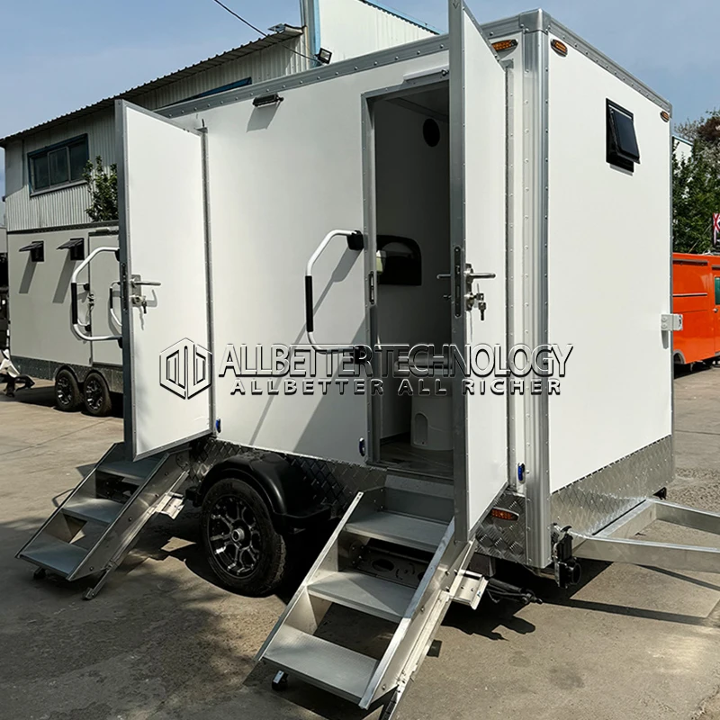 AllBetter Luxusné prenosné toalety na predaj Prenosné toalety mobilné toalety Trailer Kúpeľňa príves na svadbu a podujatia