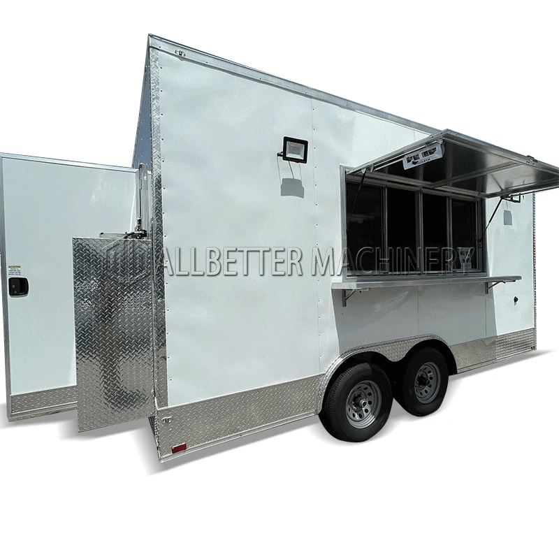 AllBetter rýchle občerstvenie prívesy na nákladné vozidlá Plne vybavené Taco Truck Mobile Kitchen Pizza Coffee CART BBQ Trailer Mobile Food Truck