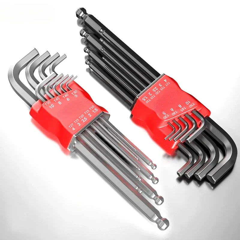Allen Key Set ， Allen Hex Wrench Screwdriver Set s Slev Universal Torque Long Metric, pre motocykle, bicykle