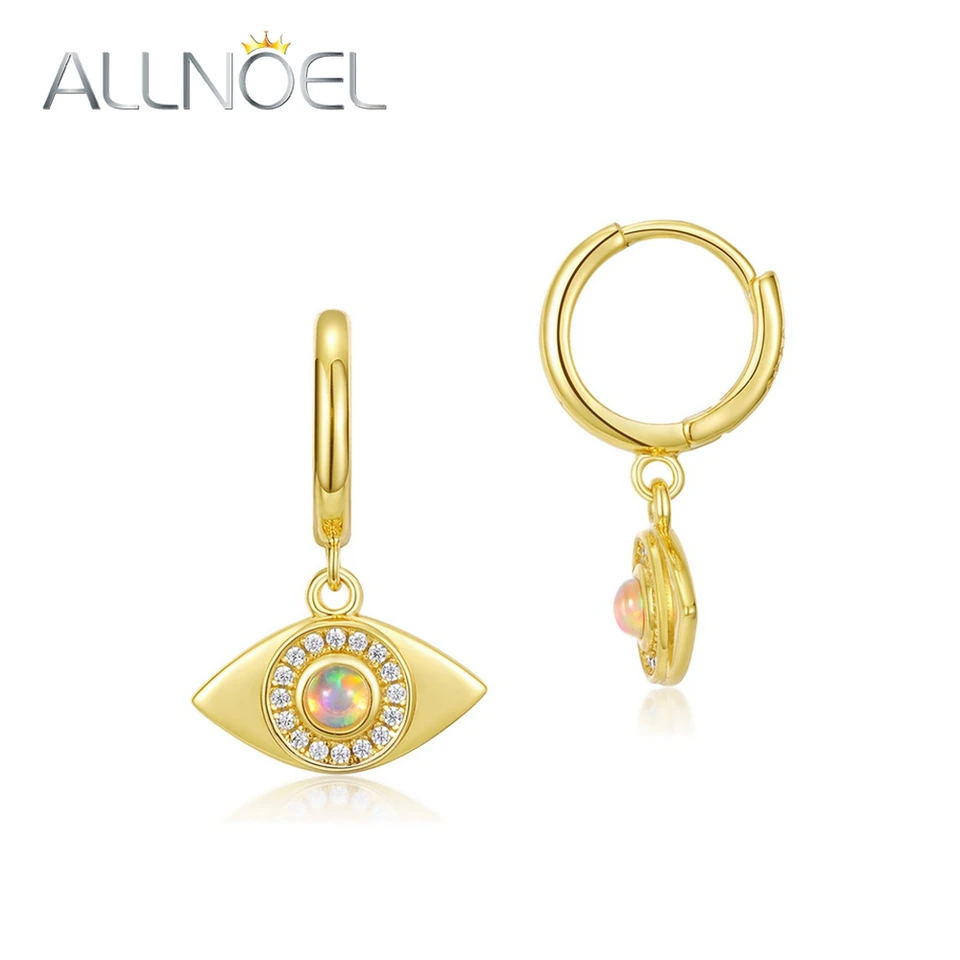 AllNoel Original 925 Strieborné obruče zdarma pre ženy 3*3mm syntetické opálové zlaté zlaté klasické štýly Eye 14. februára darčeky