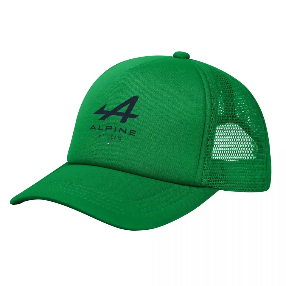 Alpine-F1-TEAM-LOGO Baseball Caps Unisex Snapback klobúk priedušná sieť Slnko gorras kosť