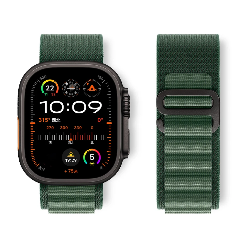 Alpine Loop pre Apple Watch Ultra Band 49 mm 46 mm 45 mm 44 mm 41 mm 42 mm nylonový náramok Correa Iwatch Series 10 9 8 7 SE 6 5 4 STRAP