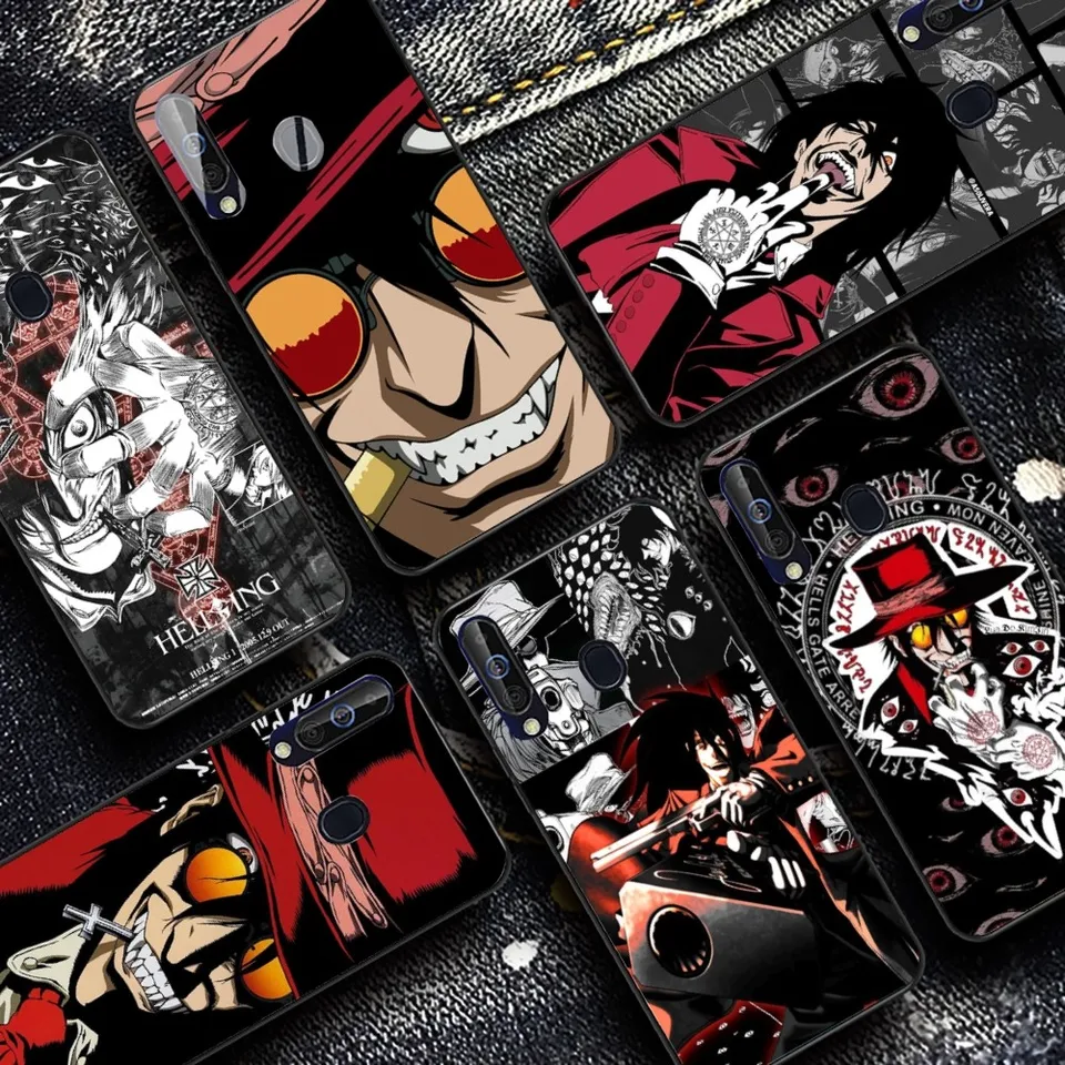 Alucard Hellsing Anime Telefón pre Samsung A 10 11 12 13 20 22 22 30 31 32 40 51 52 53 70 71 72 73 91 13 Shell