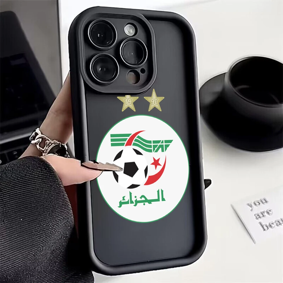 Alžírska mapa príznak Passport Pase Pase pre Xiaomi Redmi 9c 10 10c 12C K30 K40 K50 POZNÁMKA 10 11 12 13 Pro 5G Cover s ručným popruhom