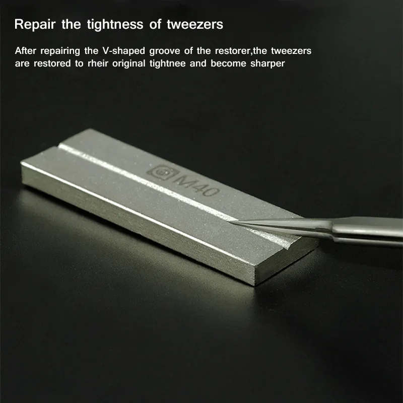 AMAOE M40 Diamond Whetstone pre údržbu telefónu TWEEZERS ORICÚCIE BLADOVANIE OBMEDZENÝCH Opravcov