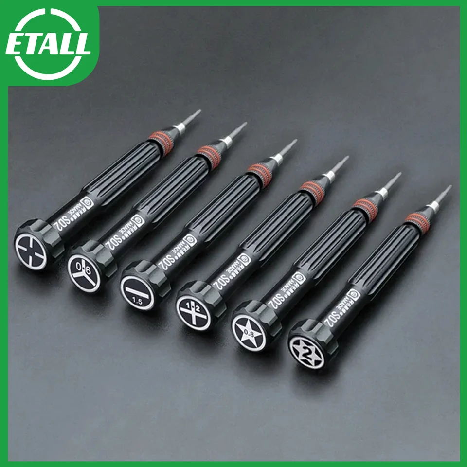 Amaoe SD2 presný skrutkovač Torx Pentalobe Tri Wing Magnetické oceľové bity skrutkovač pre ovládač fotoaparátu Prepracujte mobilný telefón Oprava mobilného telefónu