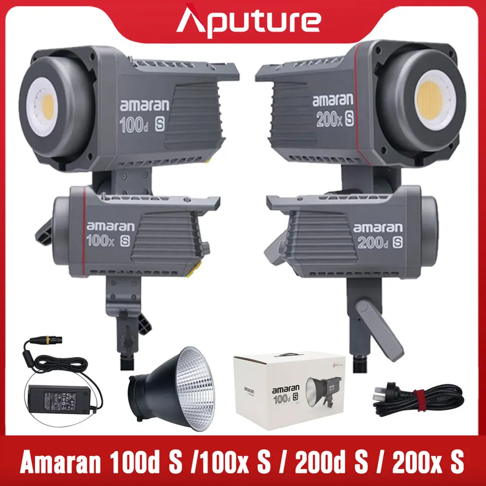 Amaran 200x S 200D S 100x 100D S COB LED VIDEO LIGHT 5600K BI-COLOR 2700-6500K Photografia Svetlo Bluetooth App Control od Aputur
