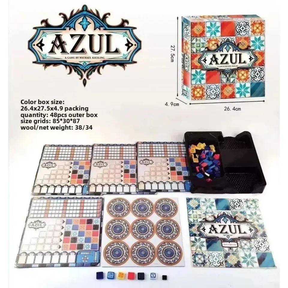 Amazon bestseller azul anglická verzia stolová hra Brick Architecture Chess Board Desktop Game cezhraničný predaj horúcich predávaní