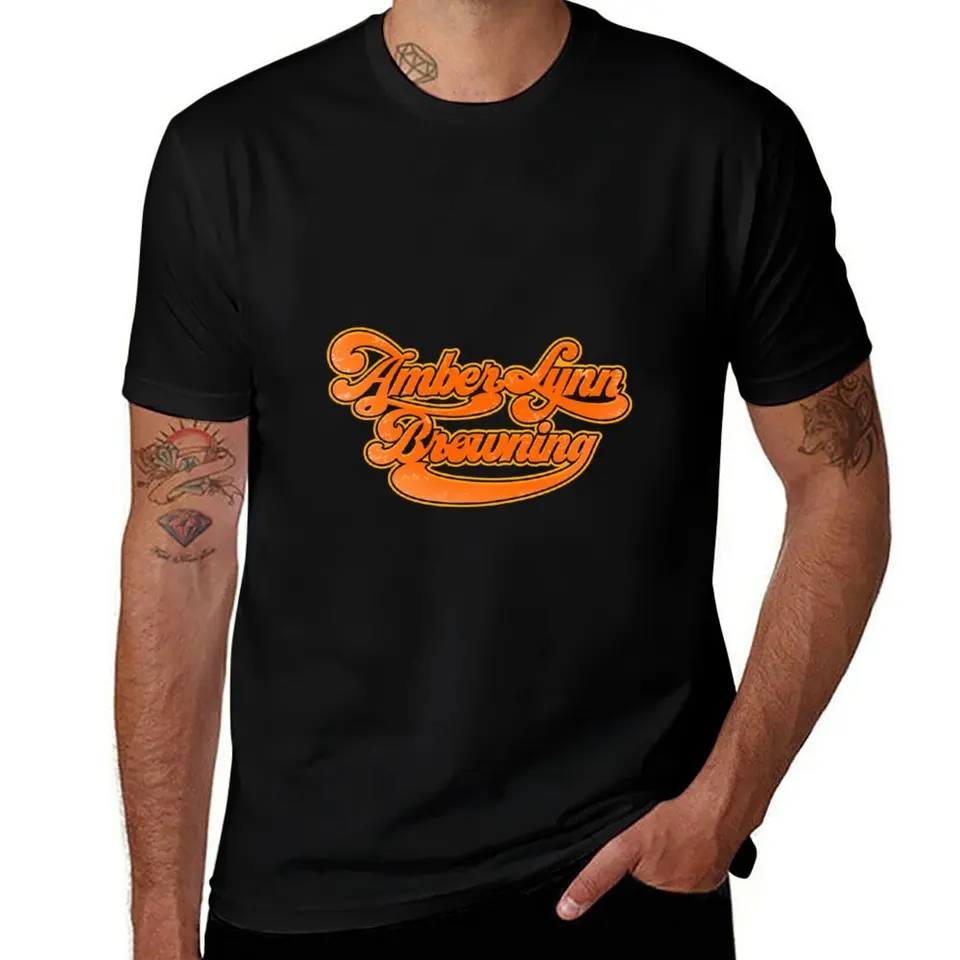 Amberlynn Browning (AB Merch) Tričko Chlapci Zvieraté grafické košele Vintage Graphic Tee Men Clothings