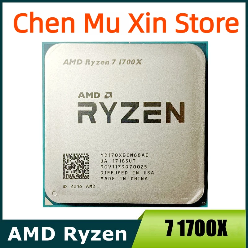 AMD Ryzen R7 7 1700x 3,4 GHz osem jadrový procesor CPU LGA AM4