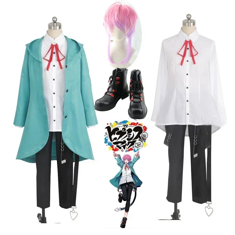 Amemura Ramuda Division Rap Battle Drb Cosplay kostým parochňa parochňa hypnóza mikroc mc easy r fling posse cosplay kostým na mieru vyrobený