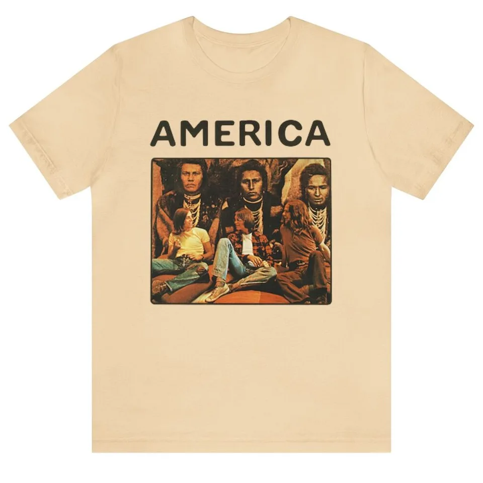 America Band Plaght Rock Tričko krátke rukávy Všetky veľkosti S až 5xl JY74