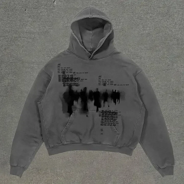 American Clothing Y2k Nový módny vzor nadmerne veľkým náhodným kapucňou a dámskym gotickým hip hopom neformálne mikina Street Wear