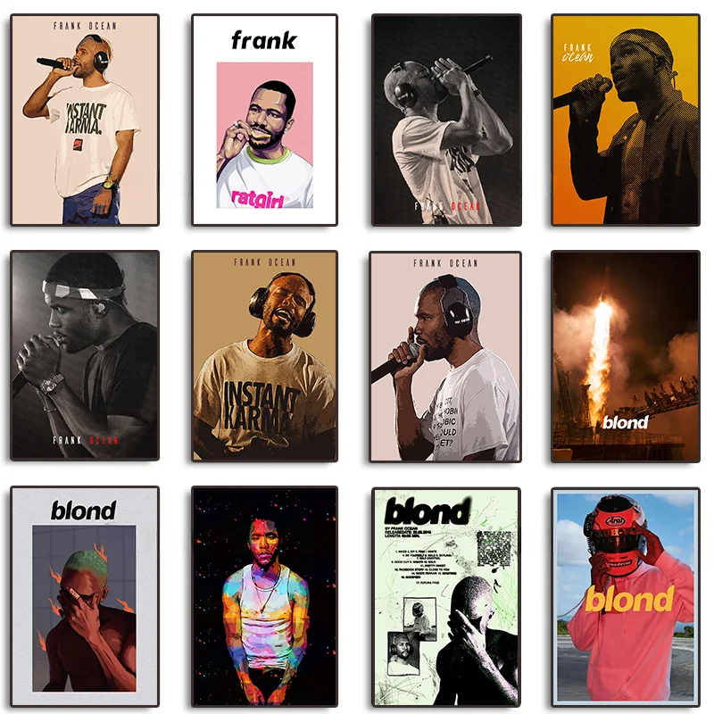 American Hot R&B Spevák Frank Ocean Fasht Módne plagáty plátno maľba a tlač múry moderný obrázok pre obývaciu izbu dekor
